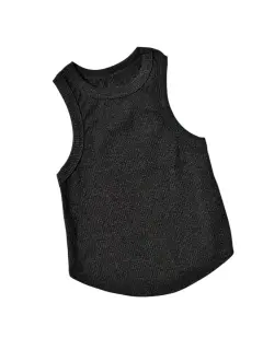 TOP BASICO GRIS SIN MANGAS